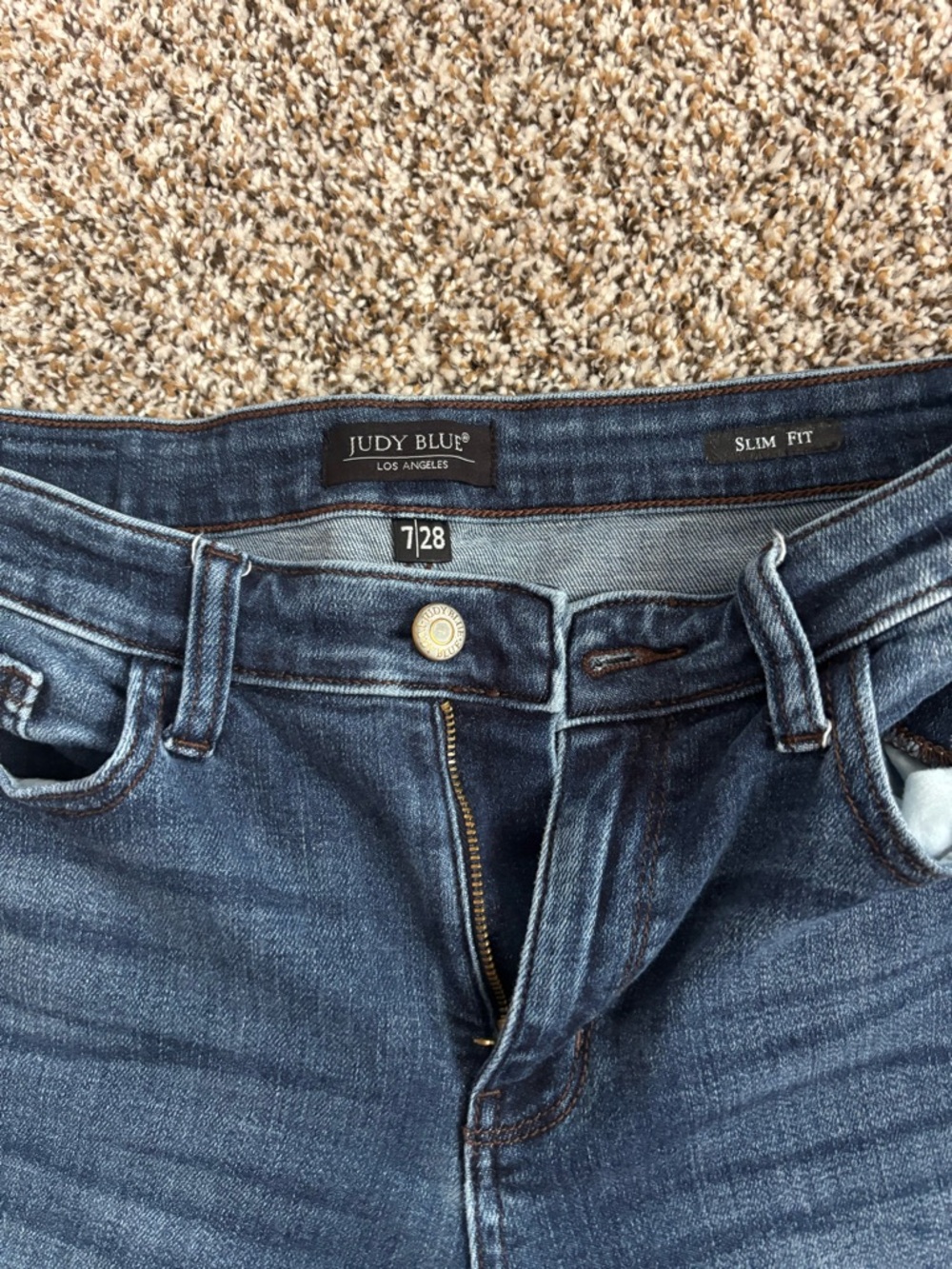 Judy Blue Mid-Wash Skinny Jeans in Indigo - Picture 3 of 4